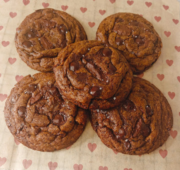 NY Style Espresso & Dark Chocolate Cookies